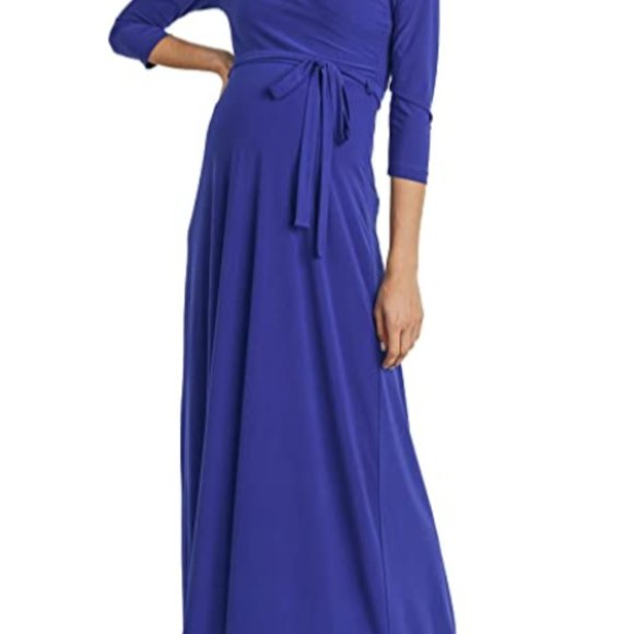 Women's artificial wrap long skirt with belt pregn